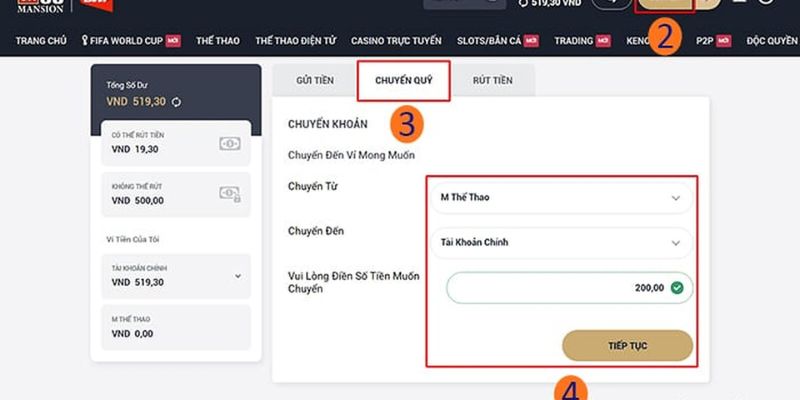 Kinh nghiệm rút tiền M88